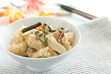 Japanese cuisine, Sansai rice