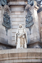 Obraz premium Columbus Stautue Monument Barcelona Spain
