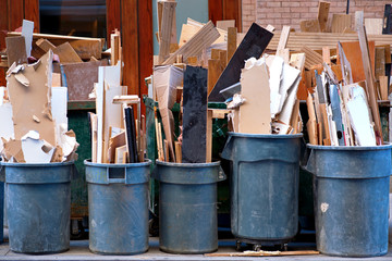 Garbage cans