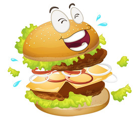 a burger