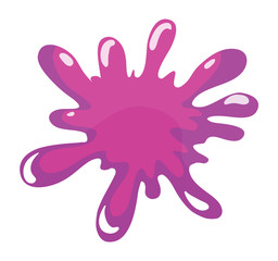 a pink color splash