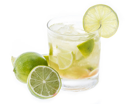 Caipirinha Isolated On White