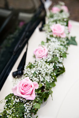 Brautauto Blumenschmuck