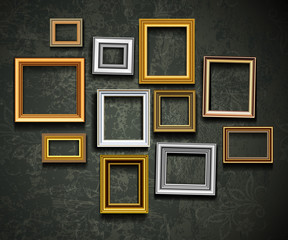 Picture frame vector. Photo art gallery.Picture frame vector. Ph - 46451476