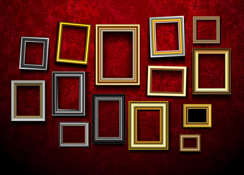 Picture frame vector. Photo art gallery.Picture frame vector. Ph