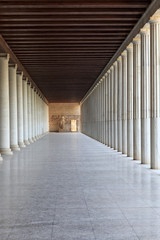 View of column arcade
