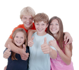 Tennager in der Gruppe