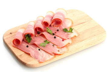 tasty bacon with spices