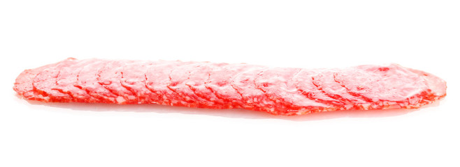tasty sausage, isolated on white