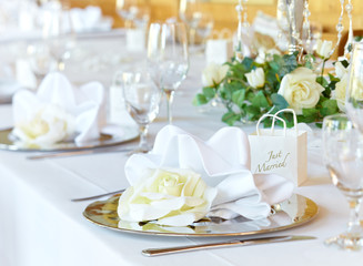 Wedding banqueting table