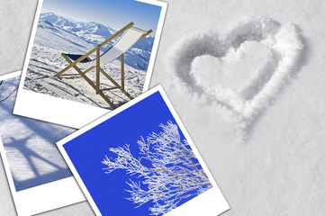 Composition photos sur neige