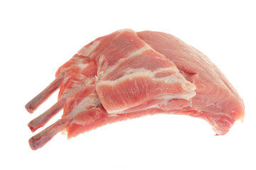 Fresh Pork Ribs Before Cooking