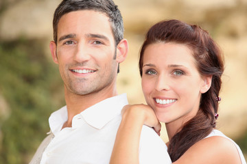 Fototapeta premium young smiling couple