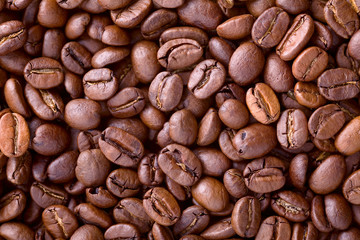 Coffee beans background