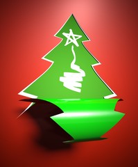 Creative modern Christmas tree background