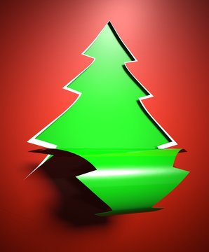 Creative modern Christmas tree background