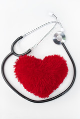 Stethoscope and heart