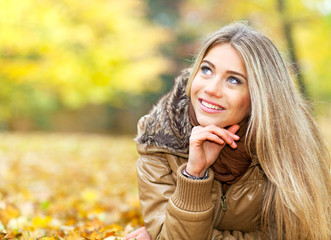 Young woman in autumn