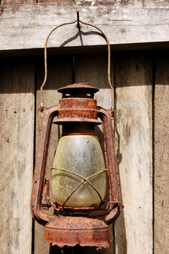 Rusty Old Lamp