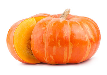pumpkin with a slice