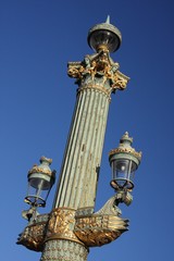 Fototapeta na wymiar Lampa z Place de la Concorde