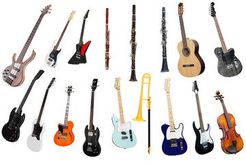 Naklejka premium music instruments