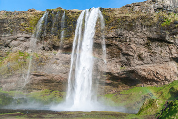 Seljalandsfoss,beautiful waterfall in Iceland