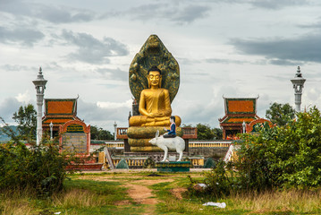Buddha statue inside Temple complex, Cambodia