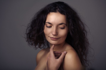 Naklejka premium beauty headshot of sexy woman