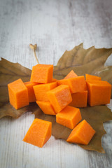 Chopped pumpkin