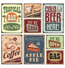 Peel and stick wallpaper Vintage Poster Vintage style signs