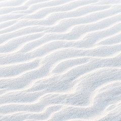 Nordseestrand im Winter, Sandwellen, Küste, Relief