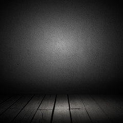 Concrete wall and wooden planks