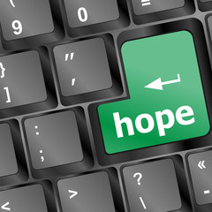 Computer keyboard with hope key