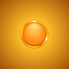 Gold button. Vector illustration EPS 10
