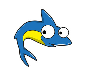 shark vector cartoon