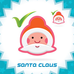 laus Merry Christmas, New Year, Button, Sign, Symbol