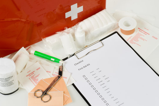 annual check of the  first aid kit