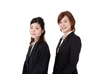 Two young business people