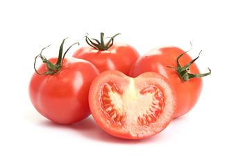 fresh Tomato isolated on a white background