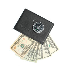 Passport and ticket isolated on white