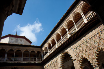 Obraz premium Patio de las doncellas, Alcazar de Séville, Espagne.