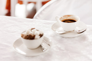 coffee with sugar