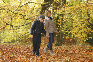 Fototapeta premium Mutter und Sohn