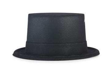 Cylinder hat isolated on the white