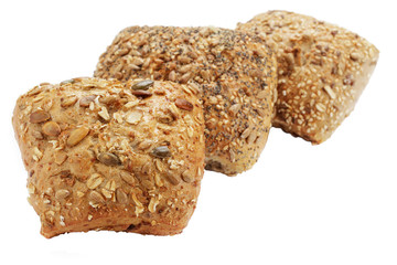 Verschiedene Körnerbrötchen