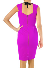 Fashion concept with model on white