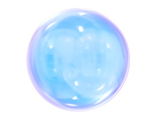  Soap bubbles 3D render illustration