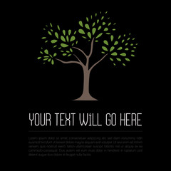 Obraz premium Green Leaf Tree