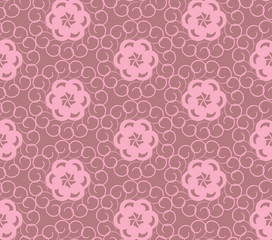 Abstract curl pink seamless texture